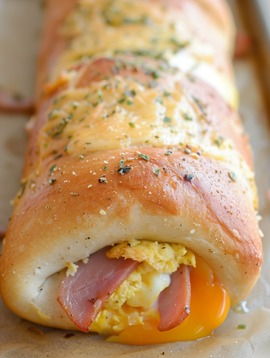 Ham, Egg, and Cheese Breakfast Rolls