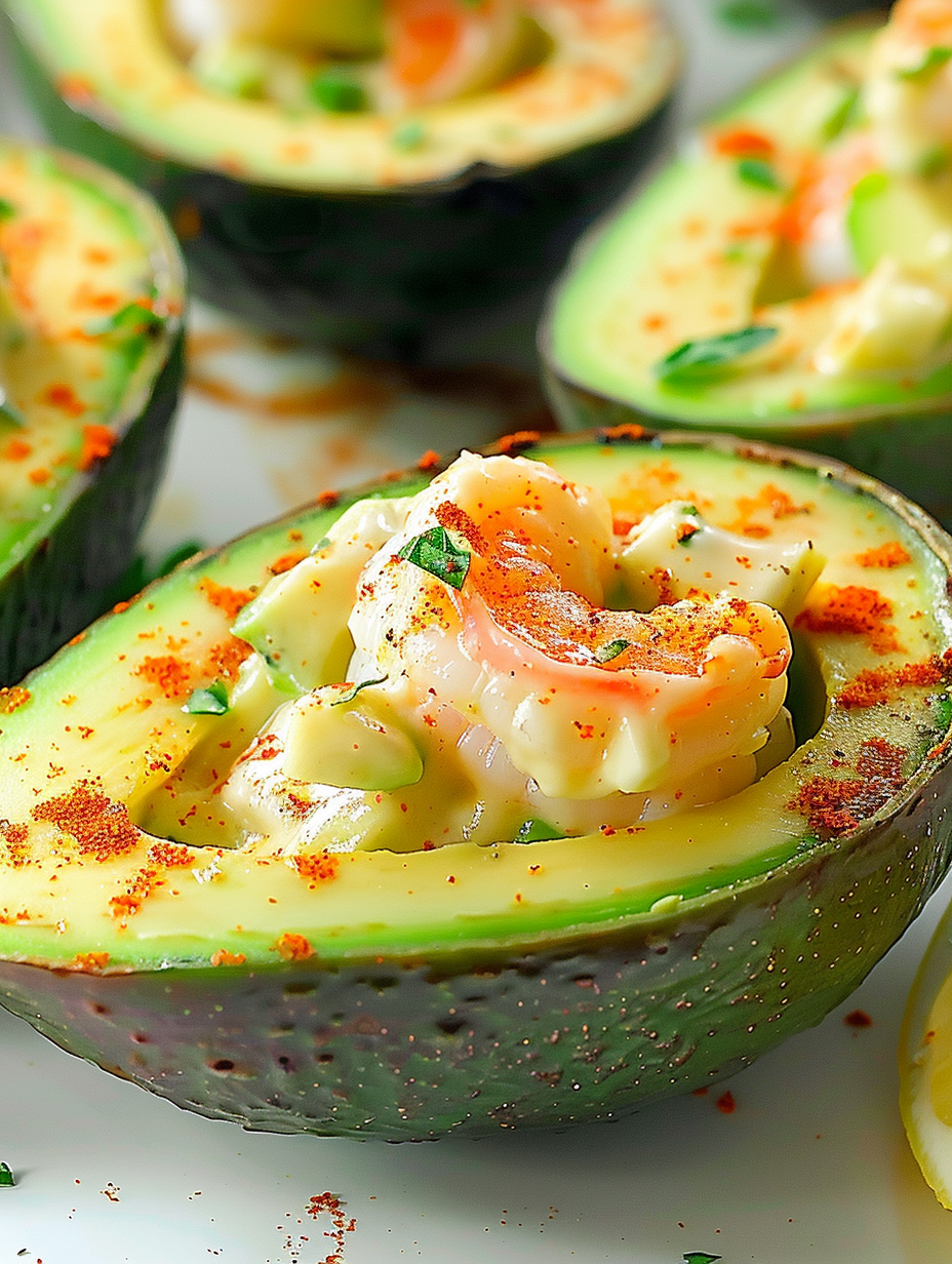Baked Shrimp Stuffed Avocados