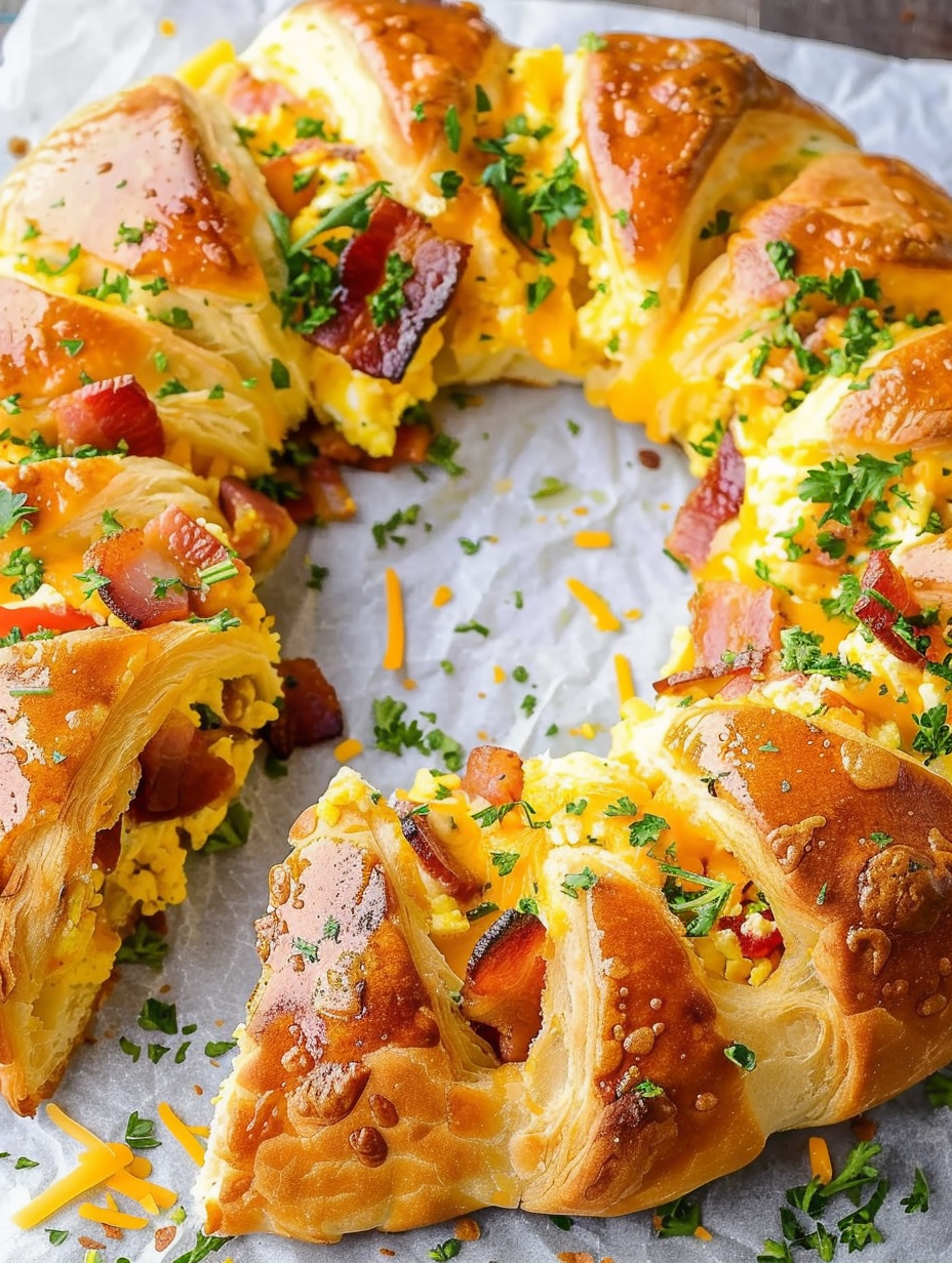 Crescent Bacon Breakfast Ring