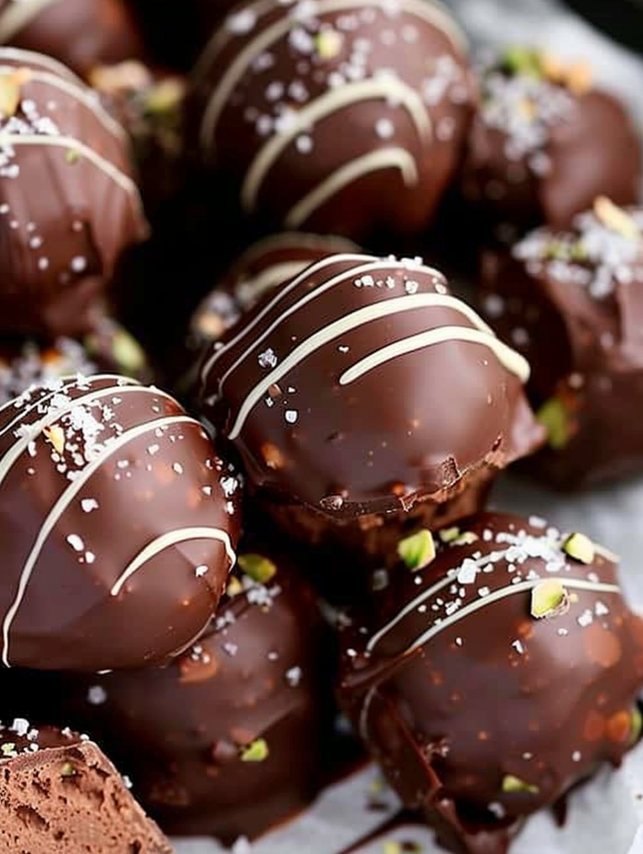 Chocolate Pistachio Truffles