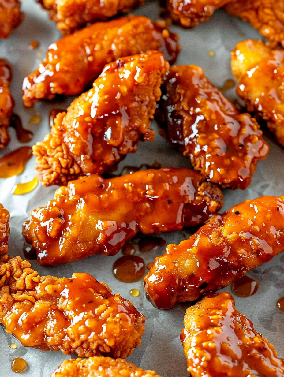 Sweet and Spicy Sticky Chicken Tenders