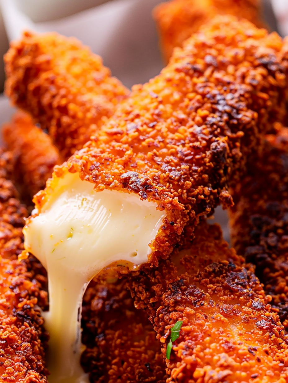 Breading and ranch dressing on the side