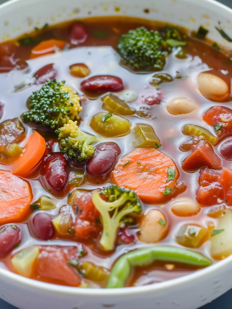 Quick Veggie Bean Soup Recipe | Great for Meal Prep