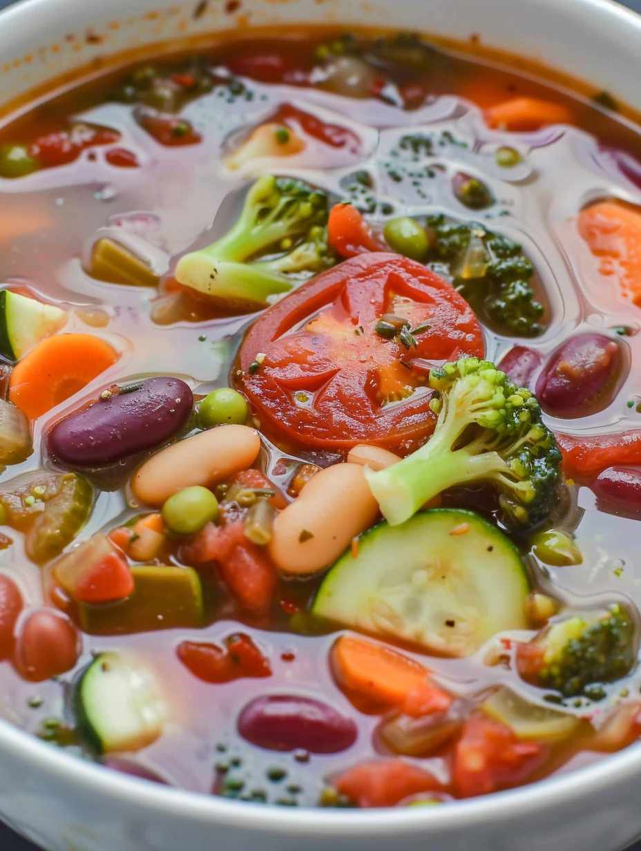 Ingredients for the quick veggie bean soup