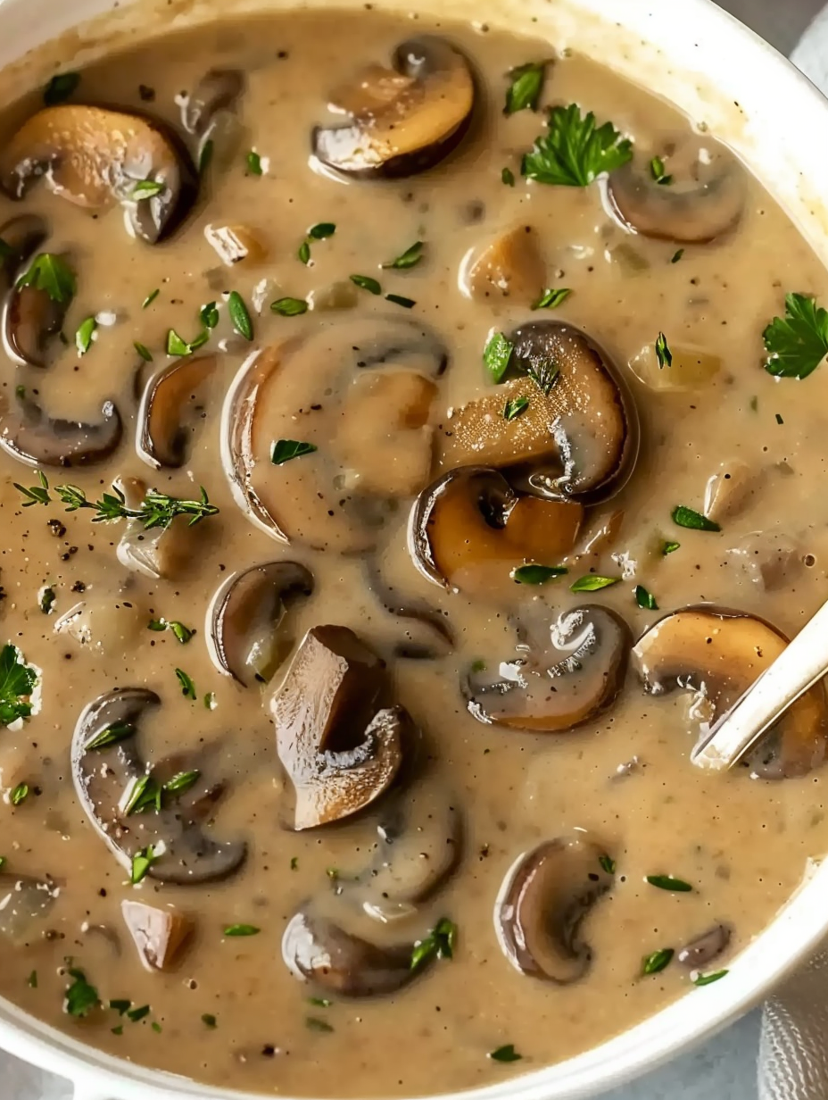 Dairy-Free Creamy Mushroom Soup