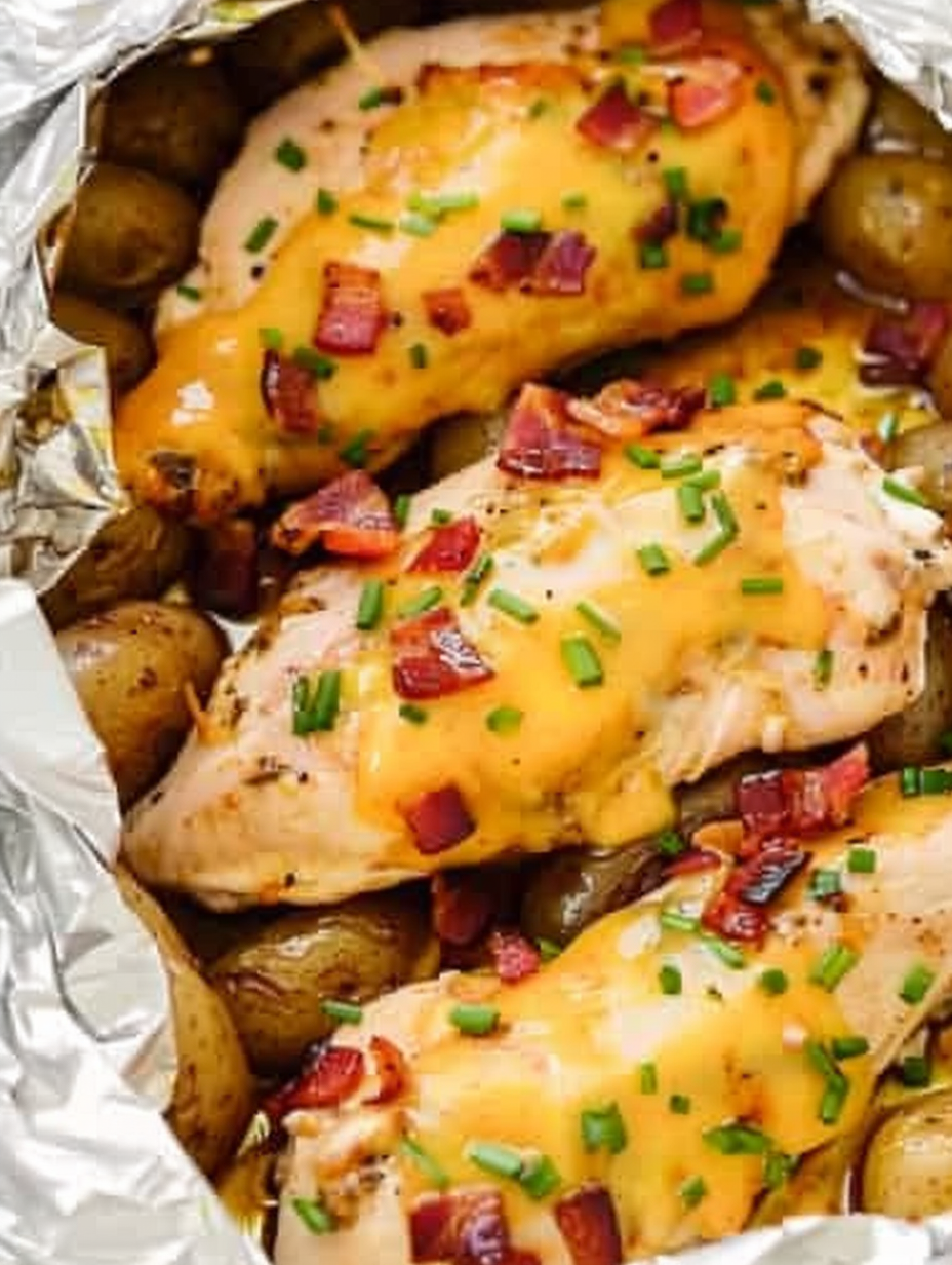 Close up of foil packet being opened