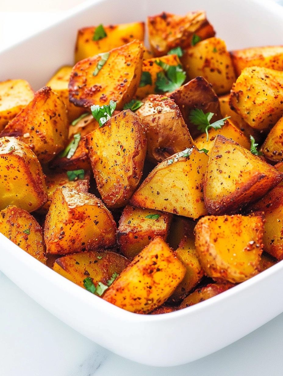 Air fryer Mexican potatoes