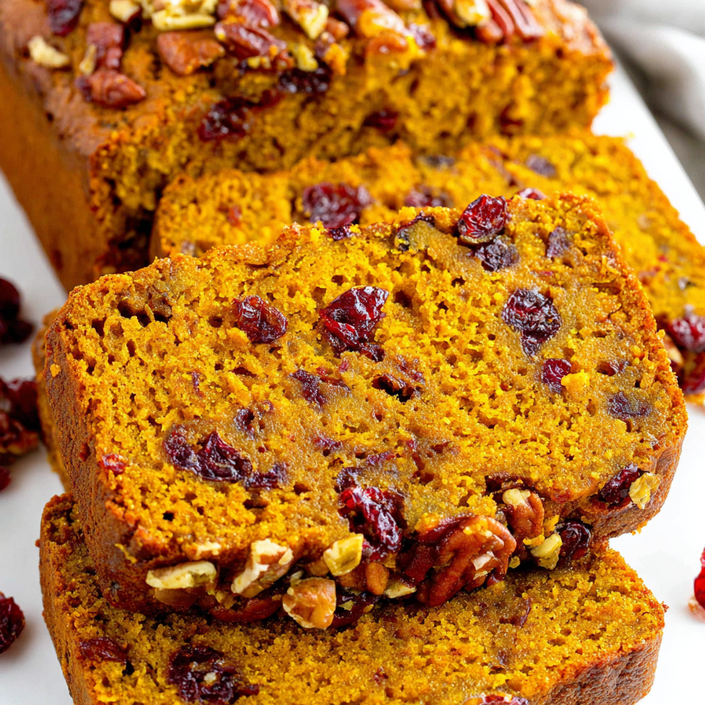 Cranberry Pecan Pumpkin Bread