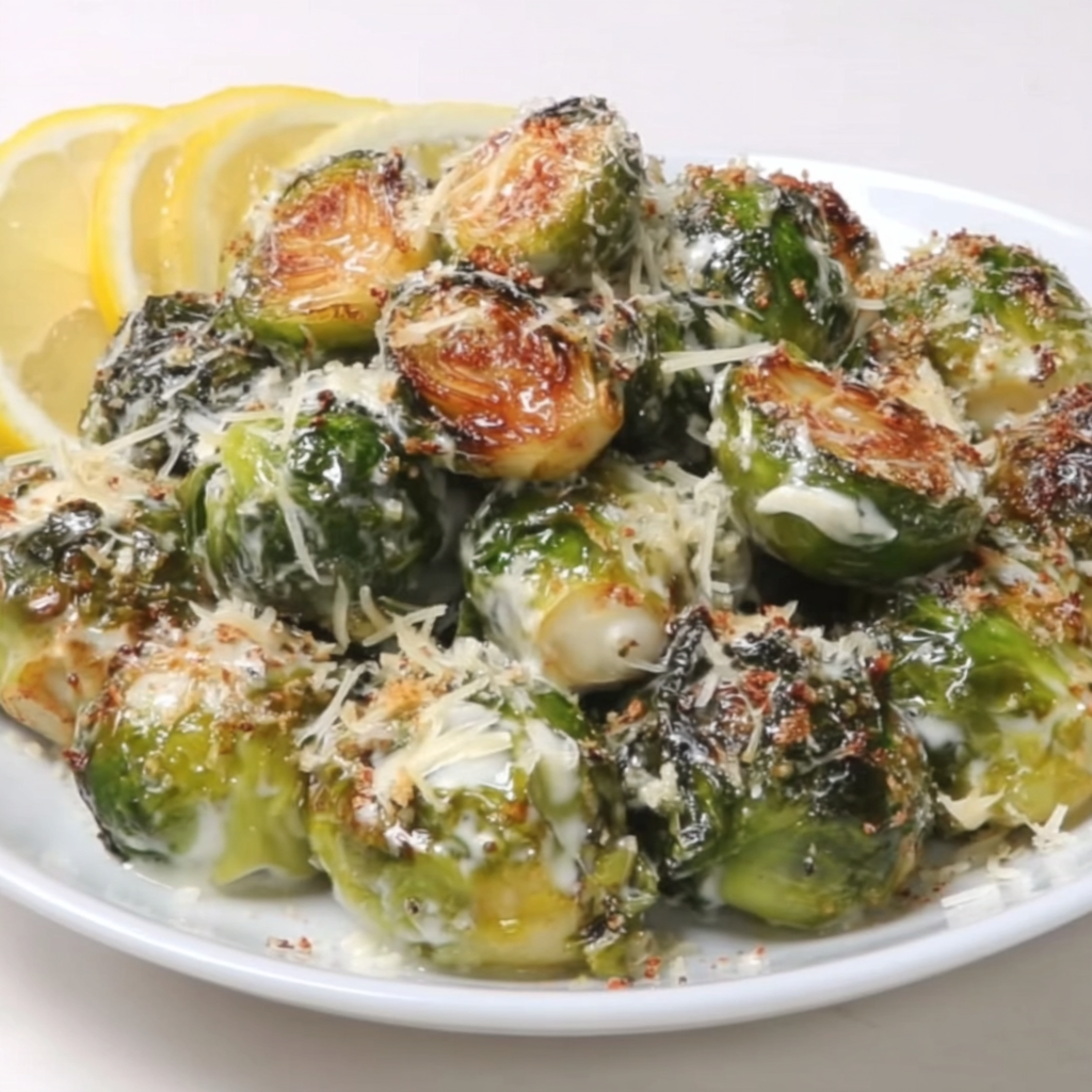 Serving bowl with lemon and grated Parmesan