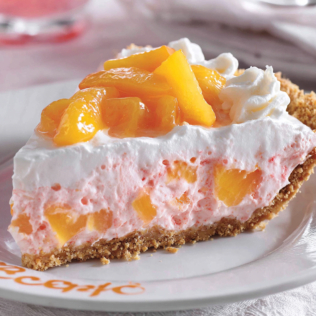 Peach Cool Whip Pie ingredients and prepared crust