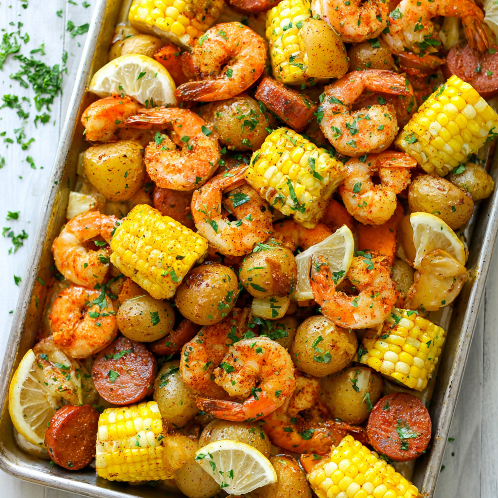 Sheet Pan Shrimp Boil