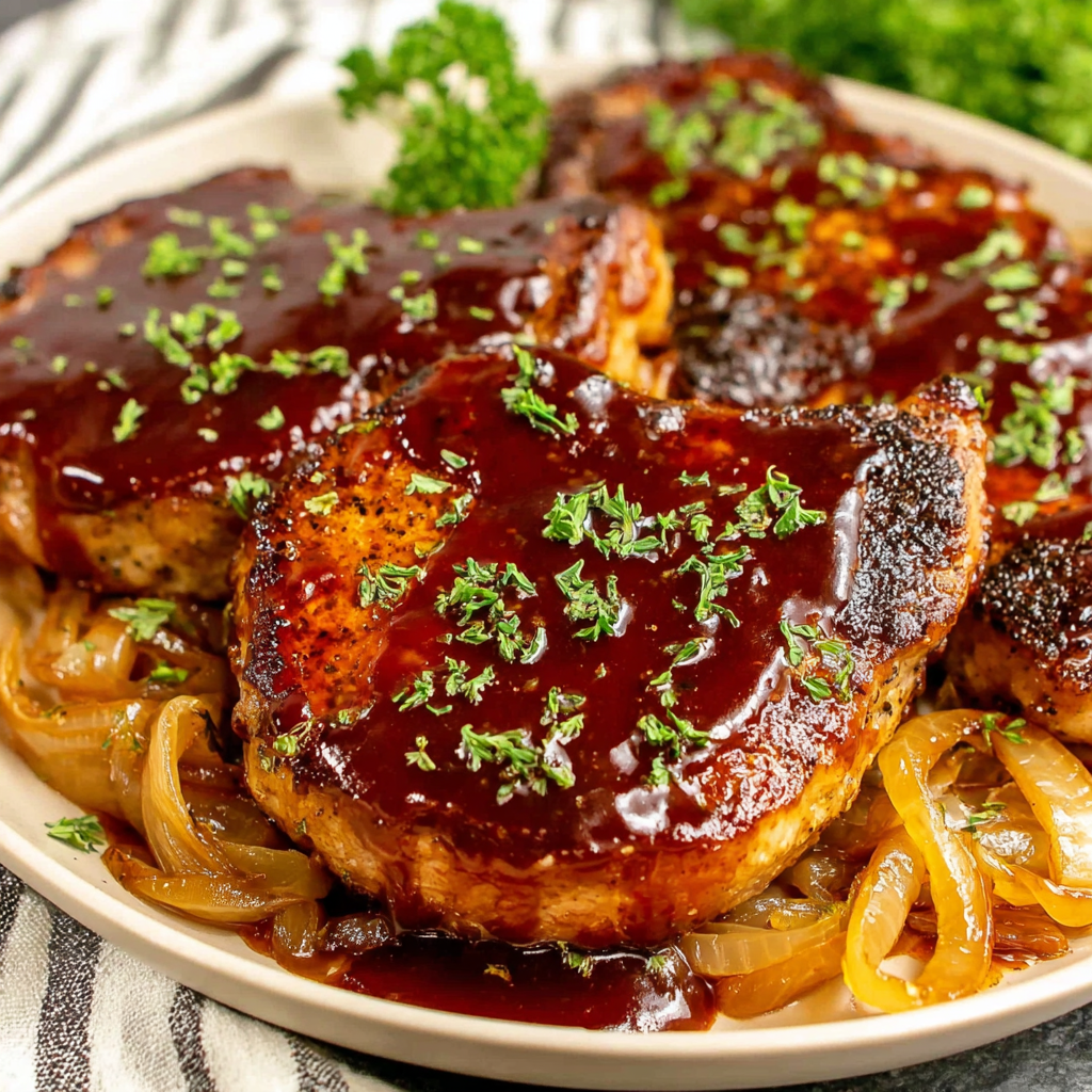 Apple Butter Pork Chops