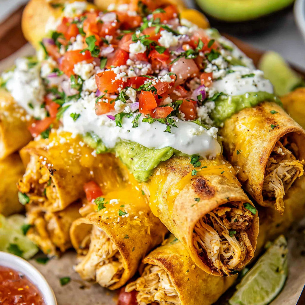 The Best Chicken Flautas