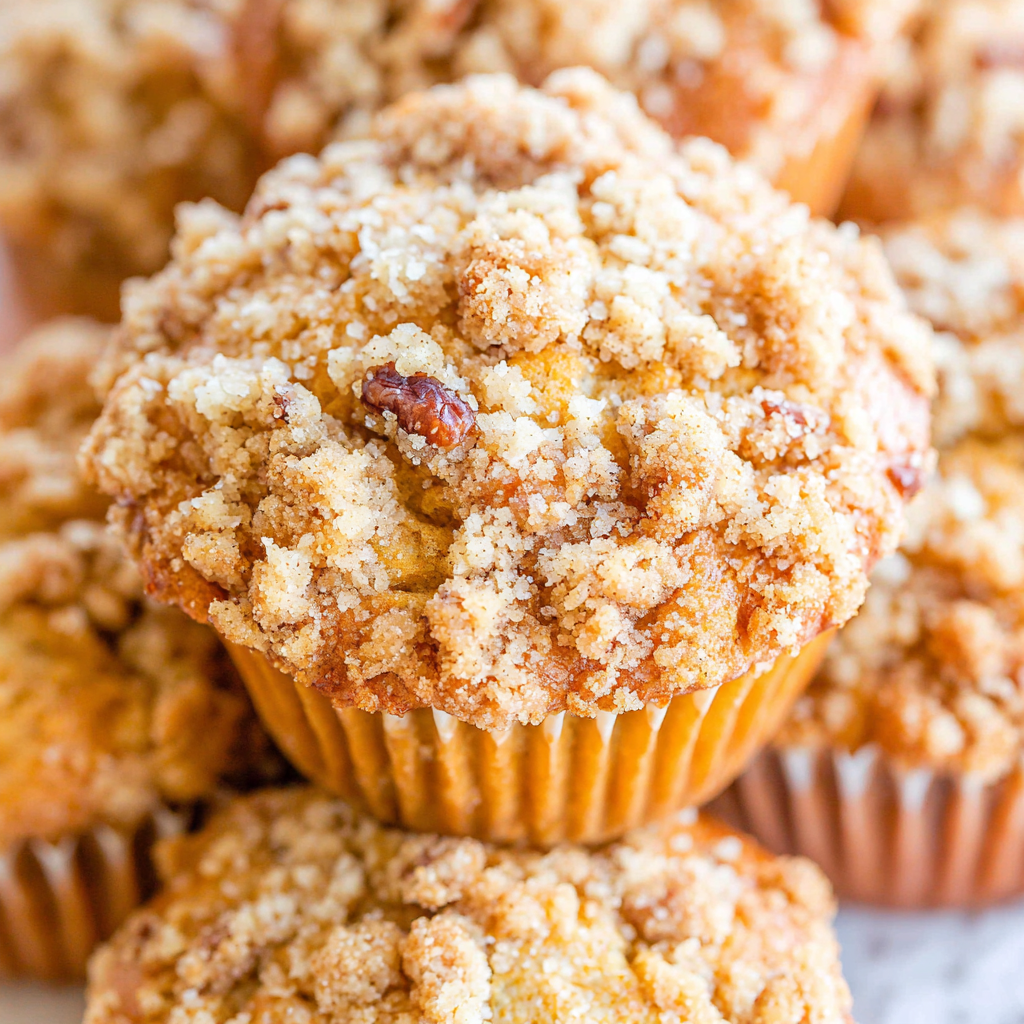 Apple Muffins with Crumb Topping
