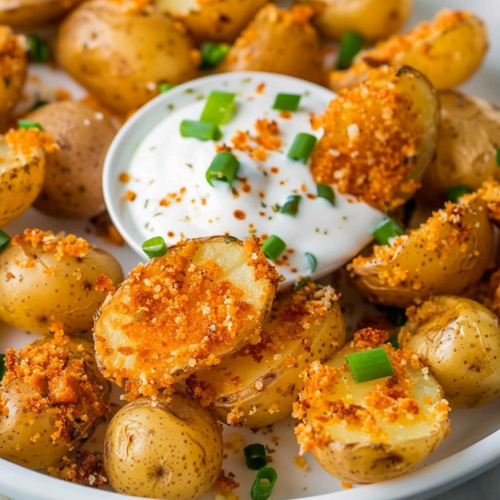 Crispy Parmesan Potatoes