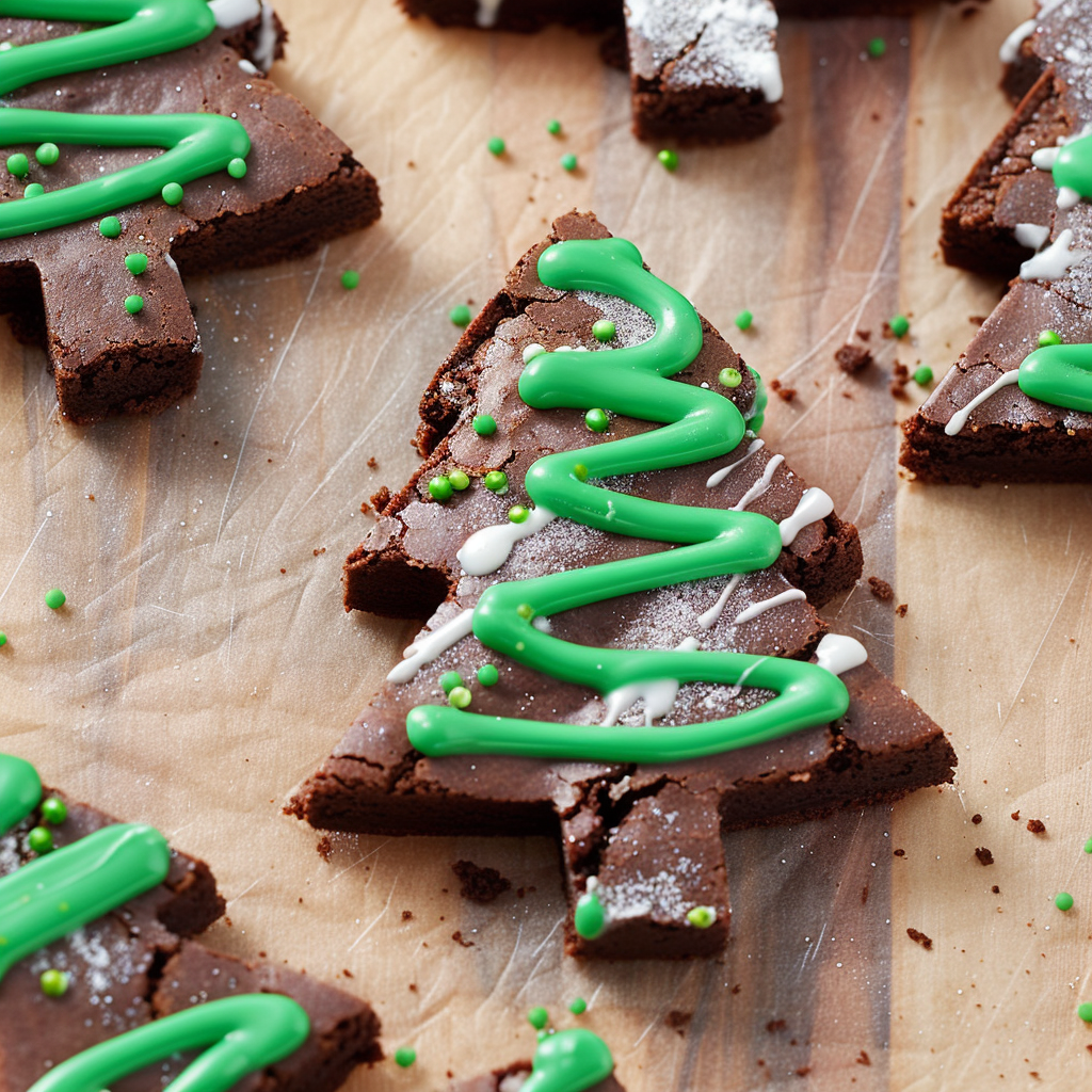 Christmas Tree Brownies