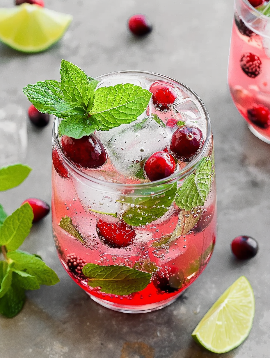 Holiday Cranberry Mojito