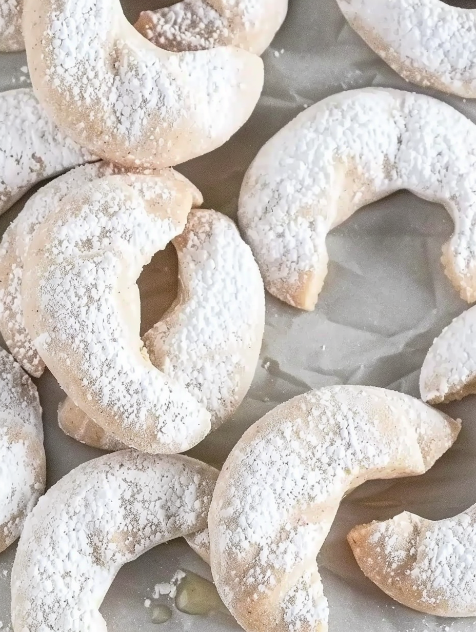 Almond Crescent Cookies (Healthy)