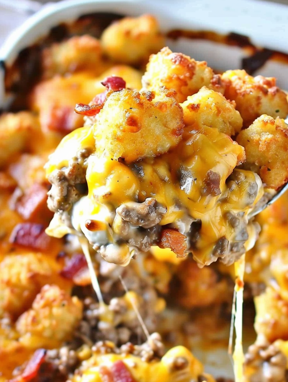 Cheeseburger Tater Tot Casserole