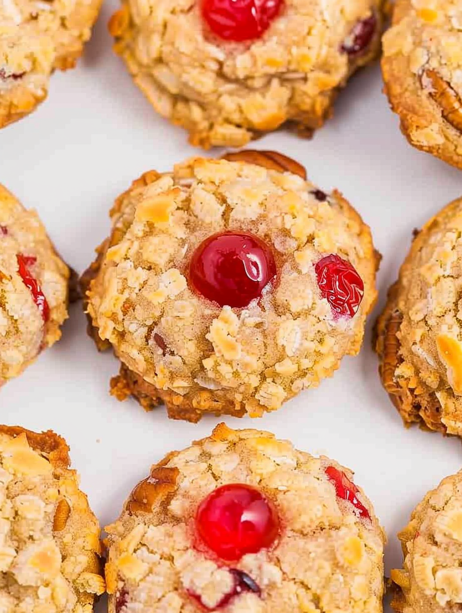 Tray of Cherry Wink Cookies