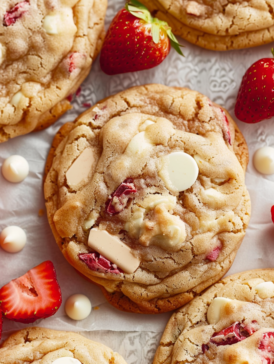 Strawberries and Cream Cookies