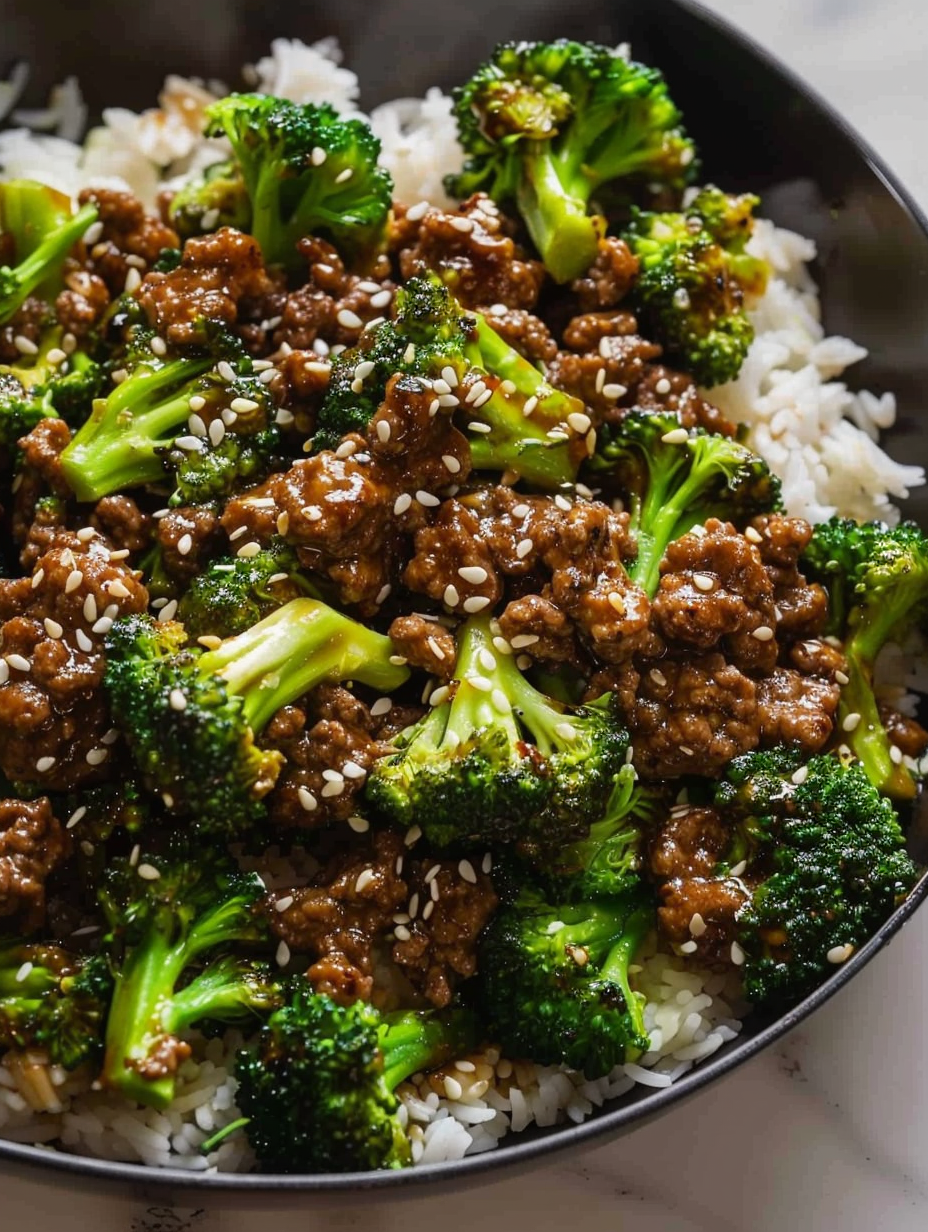 Ground Beef and Broccoli