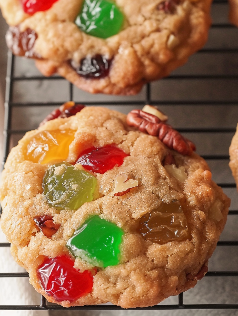 Easy Christmas Fruitcake Cookies