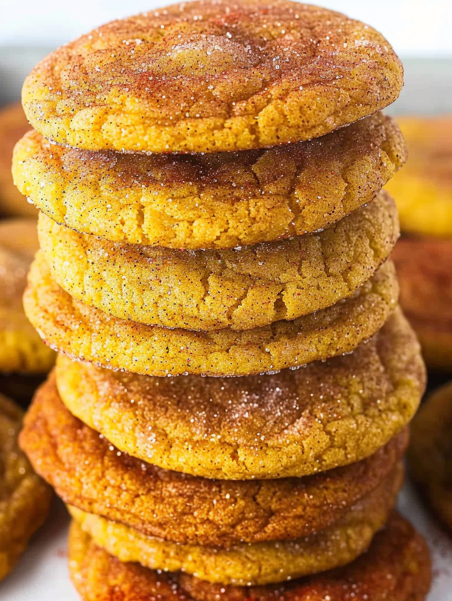 Close-up of a cinnamon-sugar coated pumpkin snickerdoodle