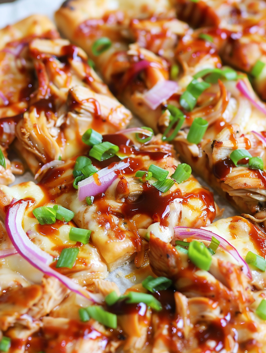 Puff Pastry BBQ Chicken Pizza (Nancy Piran)