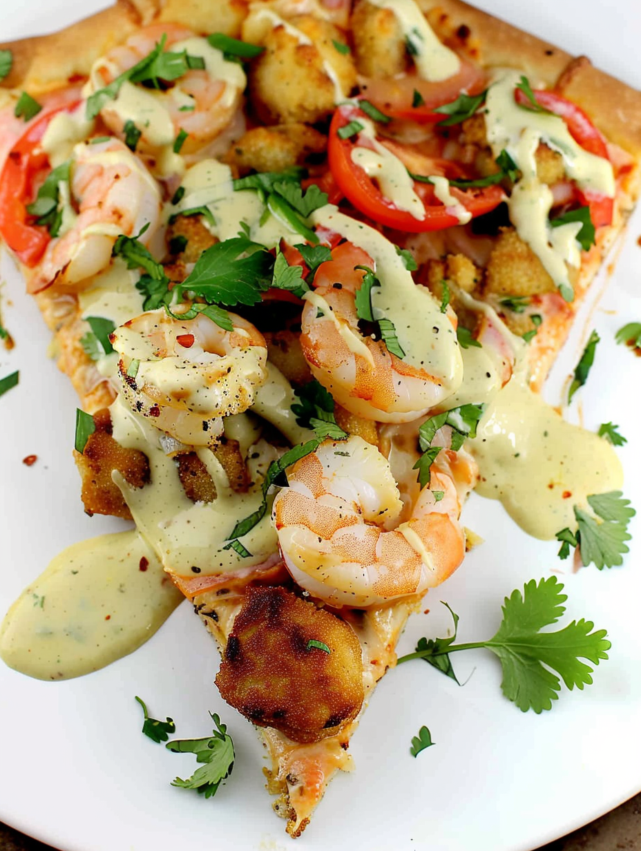 Shrimp Po' Boy Pizza