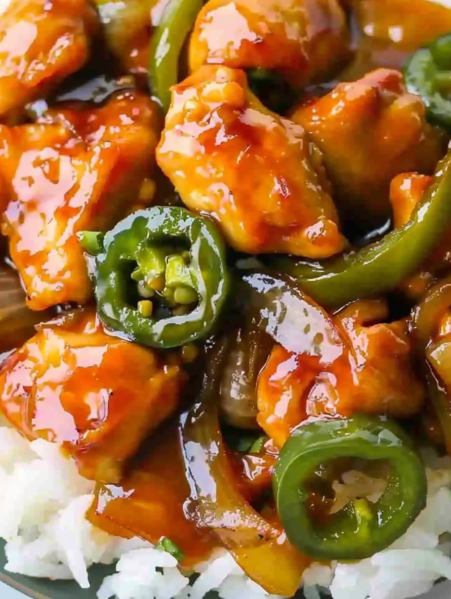 Jalapeño Chicken sizzling in skillet