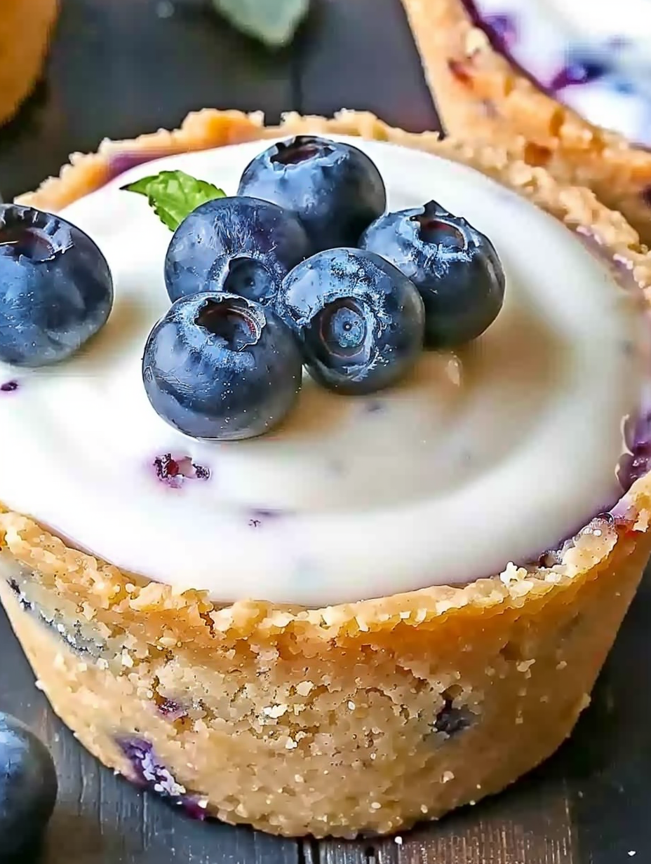 Blueberry Cheesecake Cookie Cups