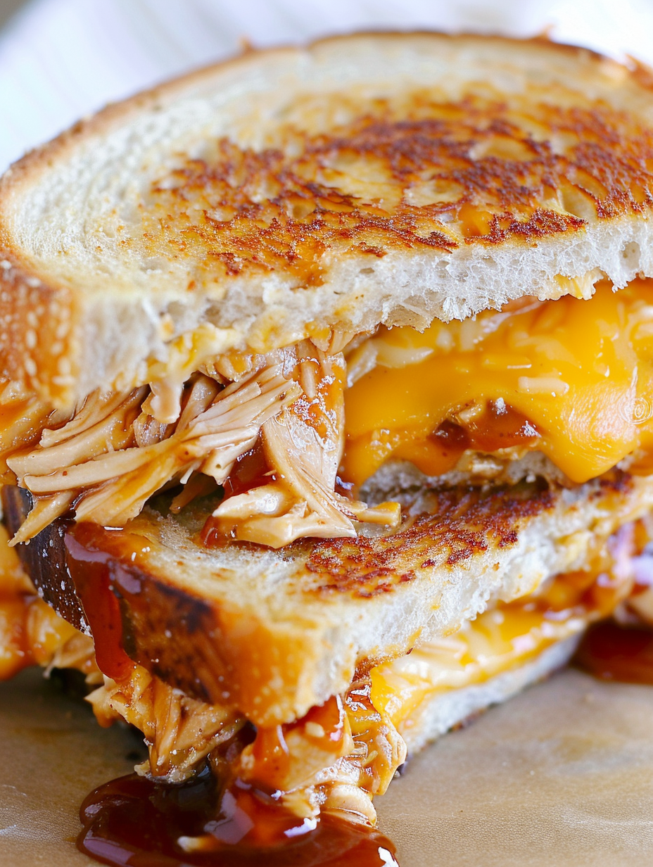 BBQ Chicken Grilled Cheese