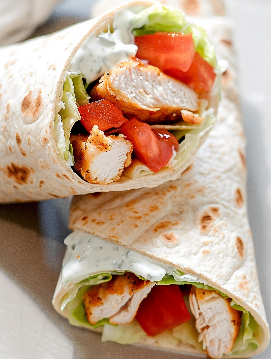 Crispy Chicken Ranch Wraps