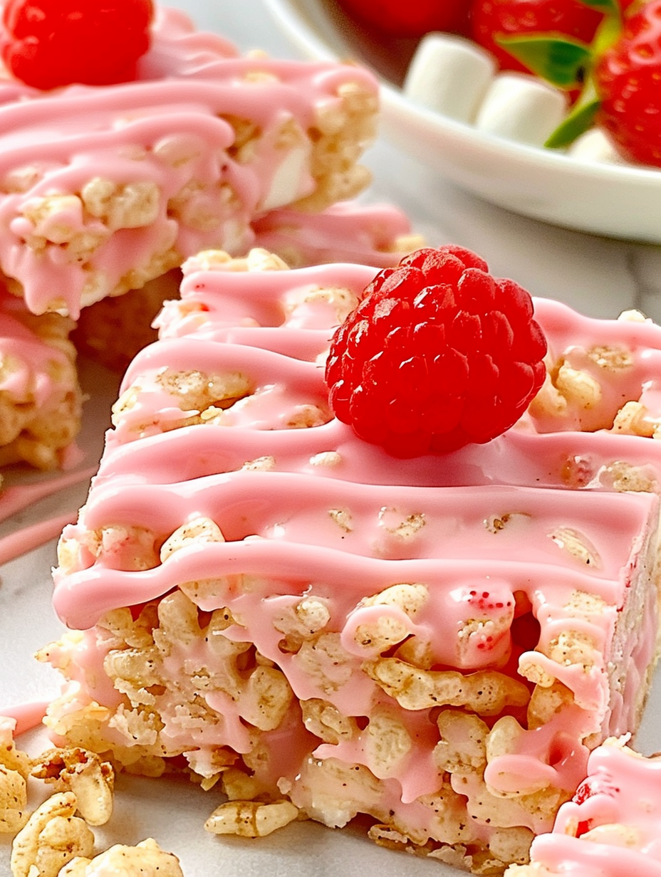 Strawberry Rice Krispy Treats