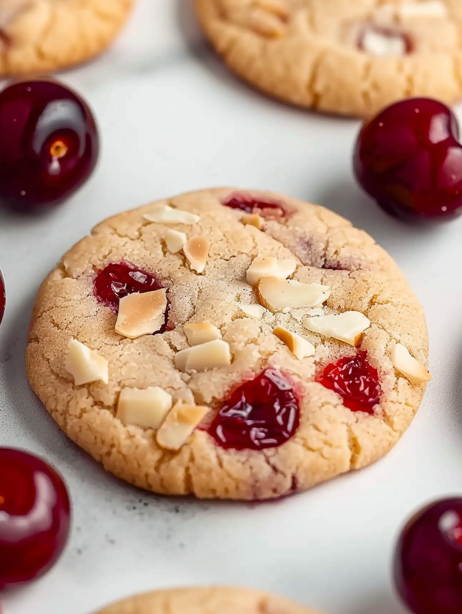 Soft Cherry Almond Icebox Cookies