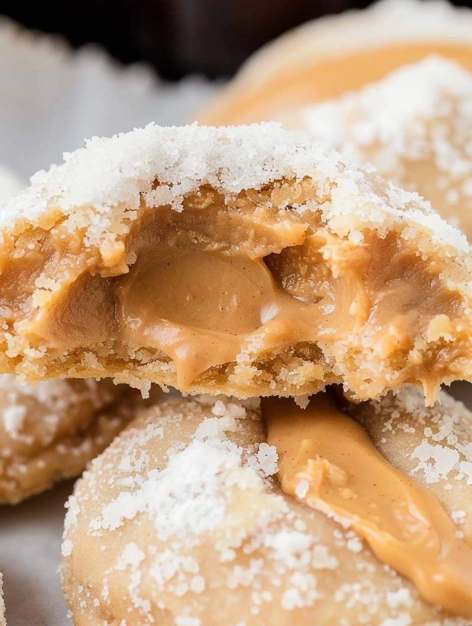 Rows of ready-to-bake peanut butter cookies