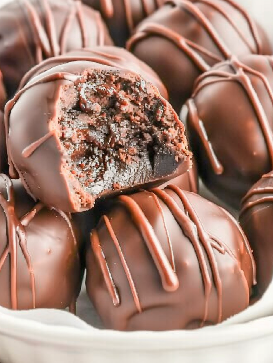 No-Bake Brownie Truffles