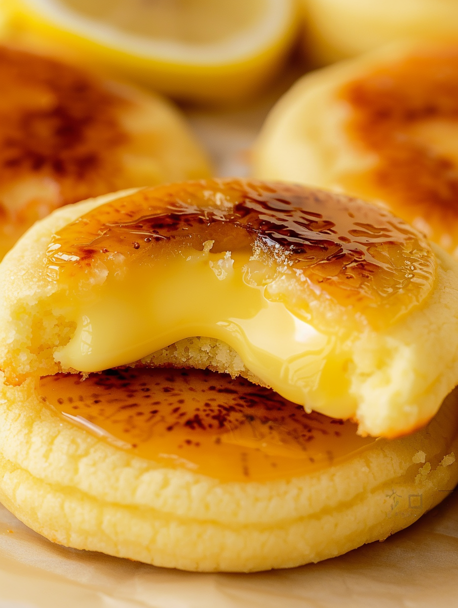 Lemon Crème Brûlée Cookies