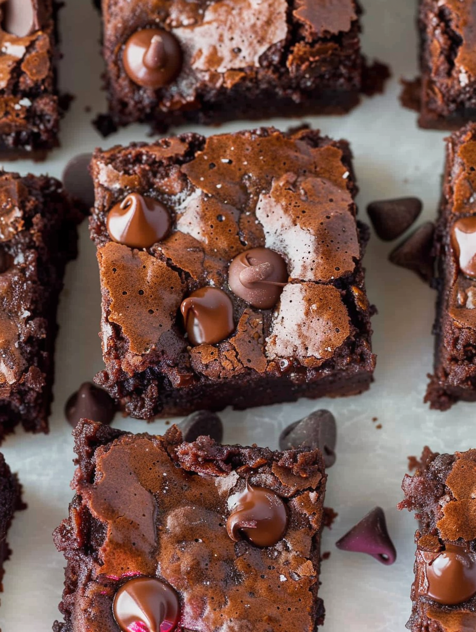 Freshly baked almond flour brownies cooling in an 8x8 pan