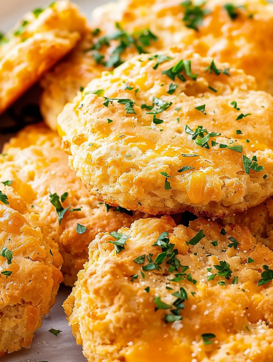 cheesy biscuit split open