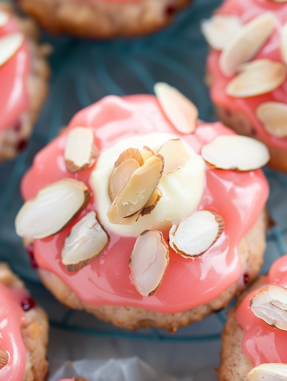 Cherry Almond Amish Sugar Cookies close-up