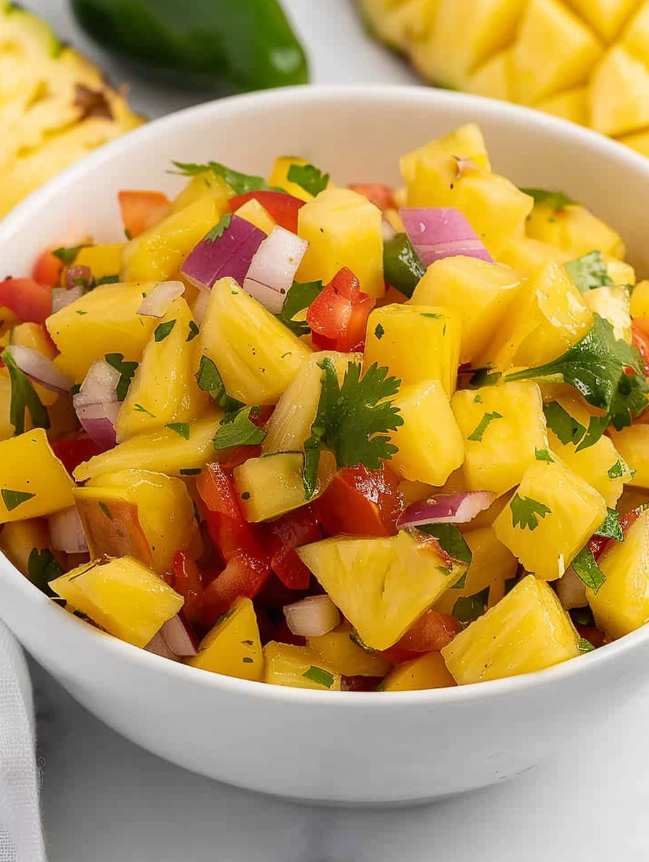 Salsa served with tortilla chips