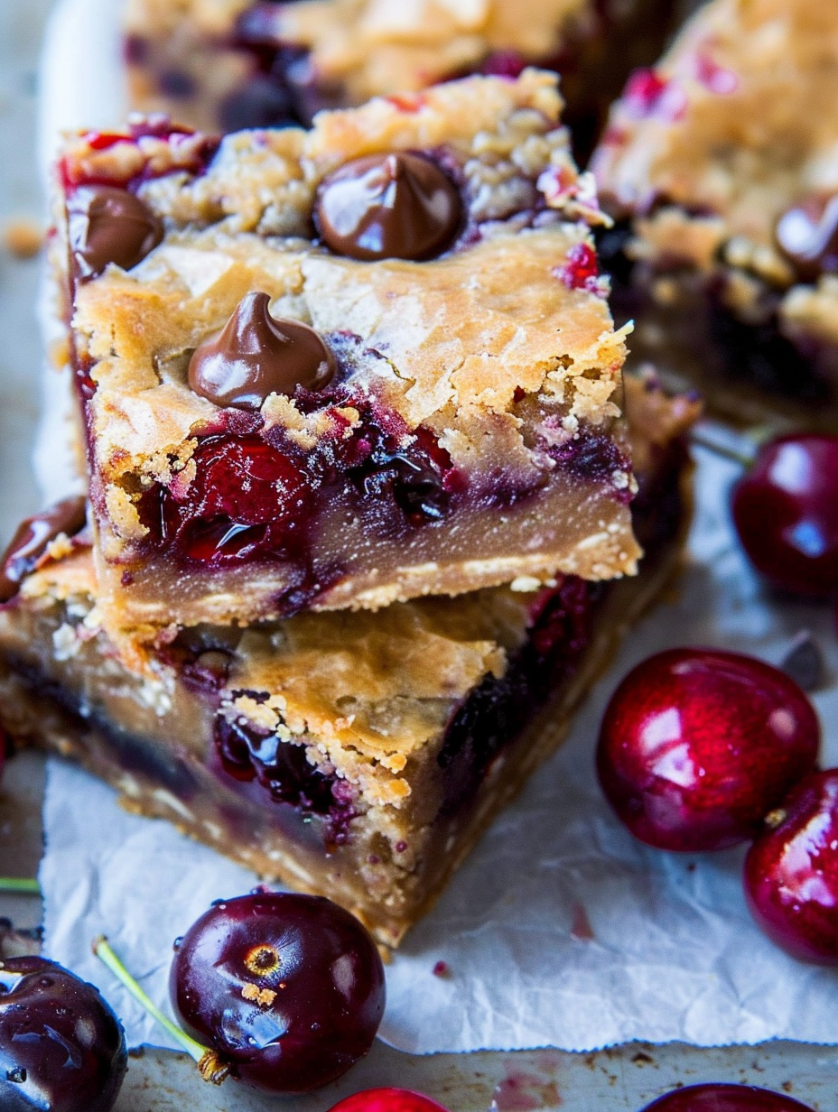 Sliced bars on plate