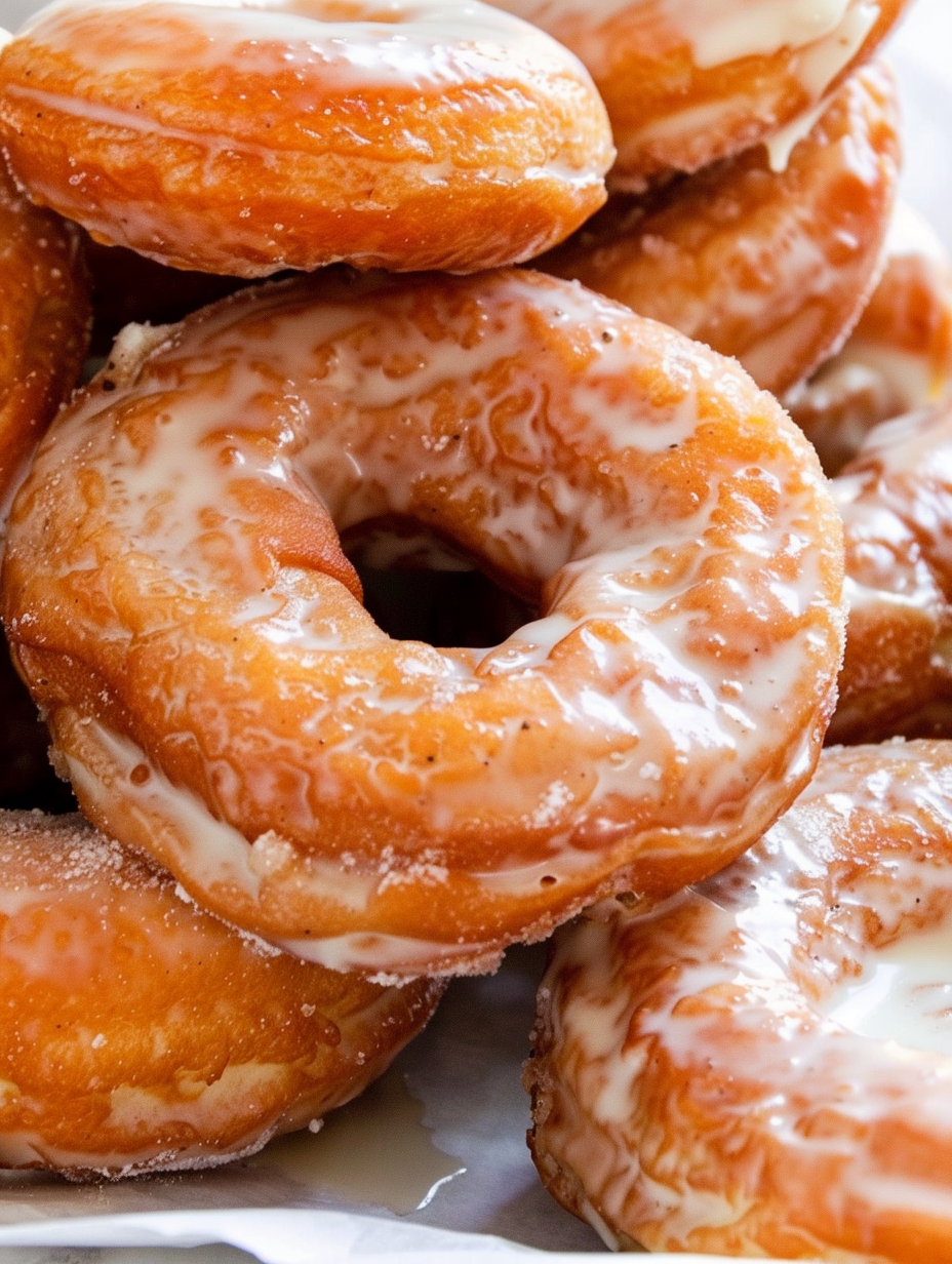 Donuts on parchment waiting to be fried