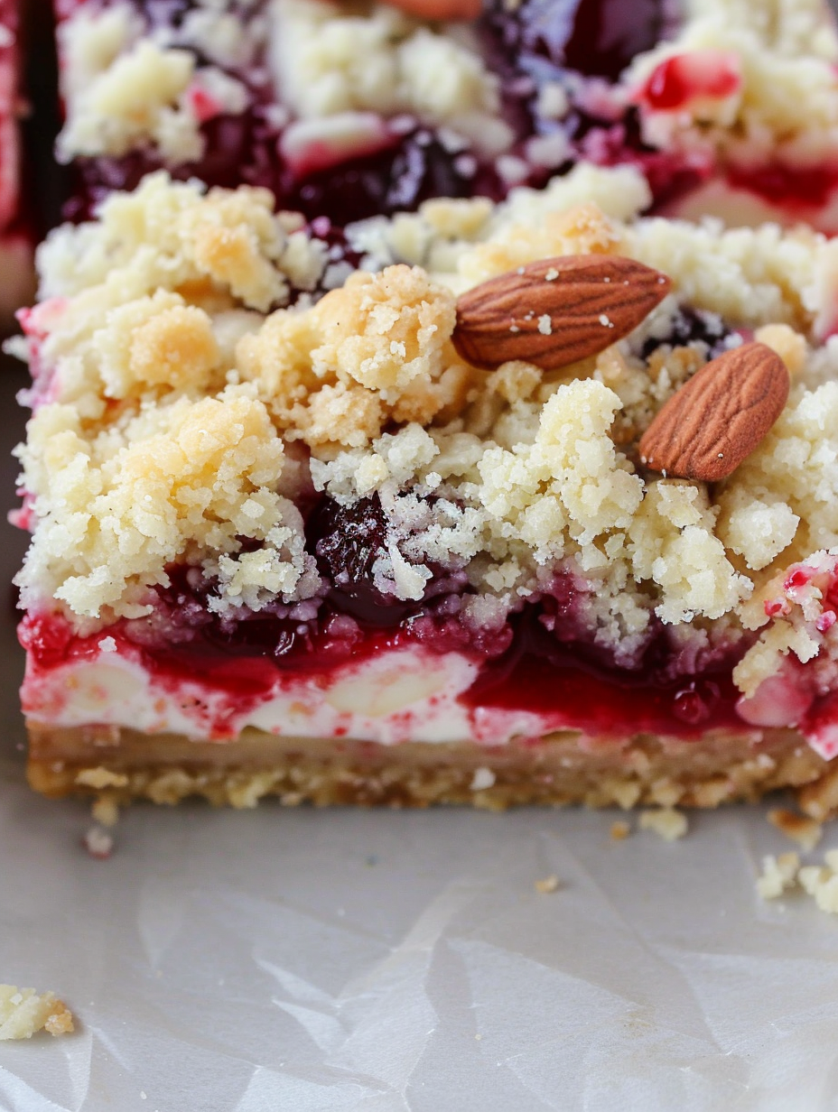 Baked Christmas cheesecake bars cooling in an 8x8 pan