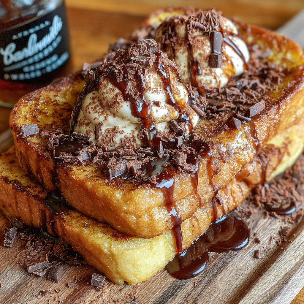 Tiramisu French Toast Kahlua Syrup