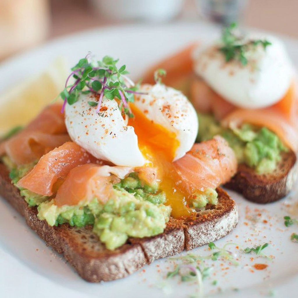 Avocado Salmon Poached Eggs