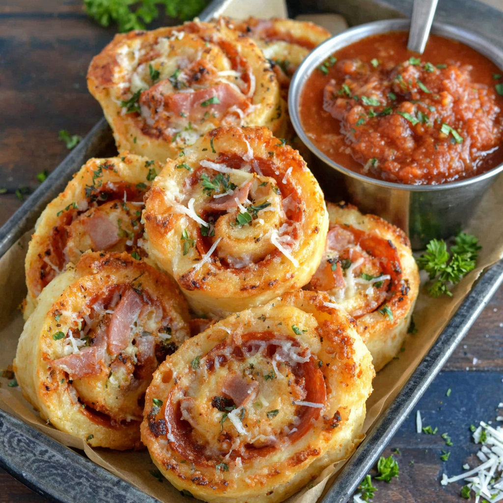 Pepperoni Pizza Pinwheels