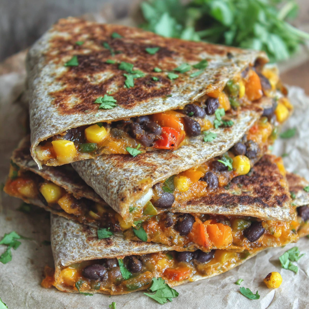 Black Bean Quesadillas with Corn